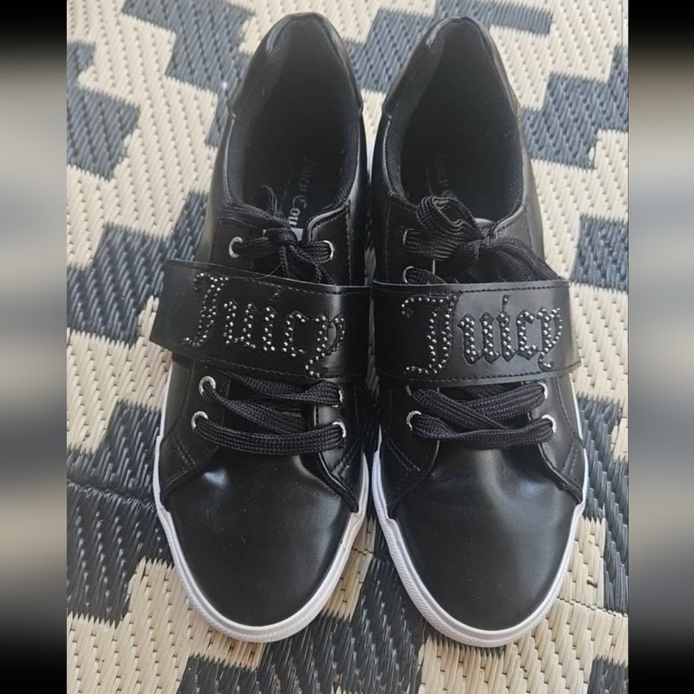 Black JUICY COUTURE Rhinestone Sneakers